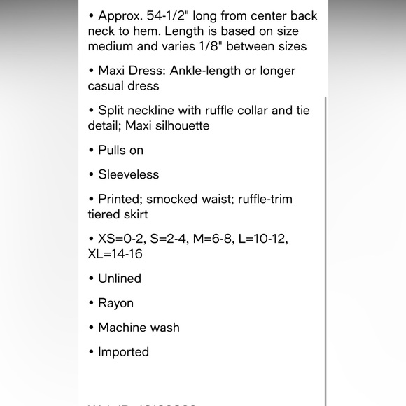 MSK Navy and White Print Maxi Dress - Picture 5 of 7